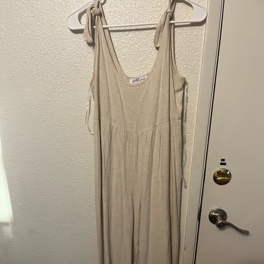 Petal & Pup Morgan Jumpsuit, Beige, Womens size 2, worn once